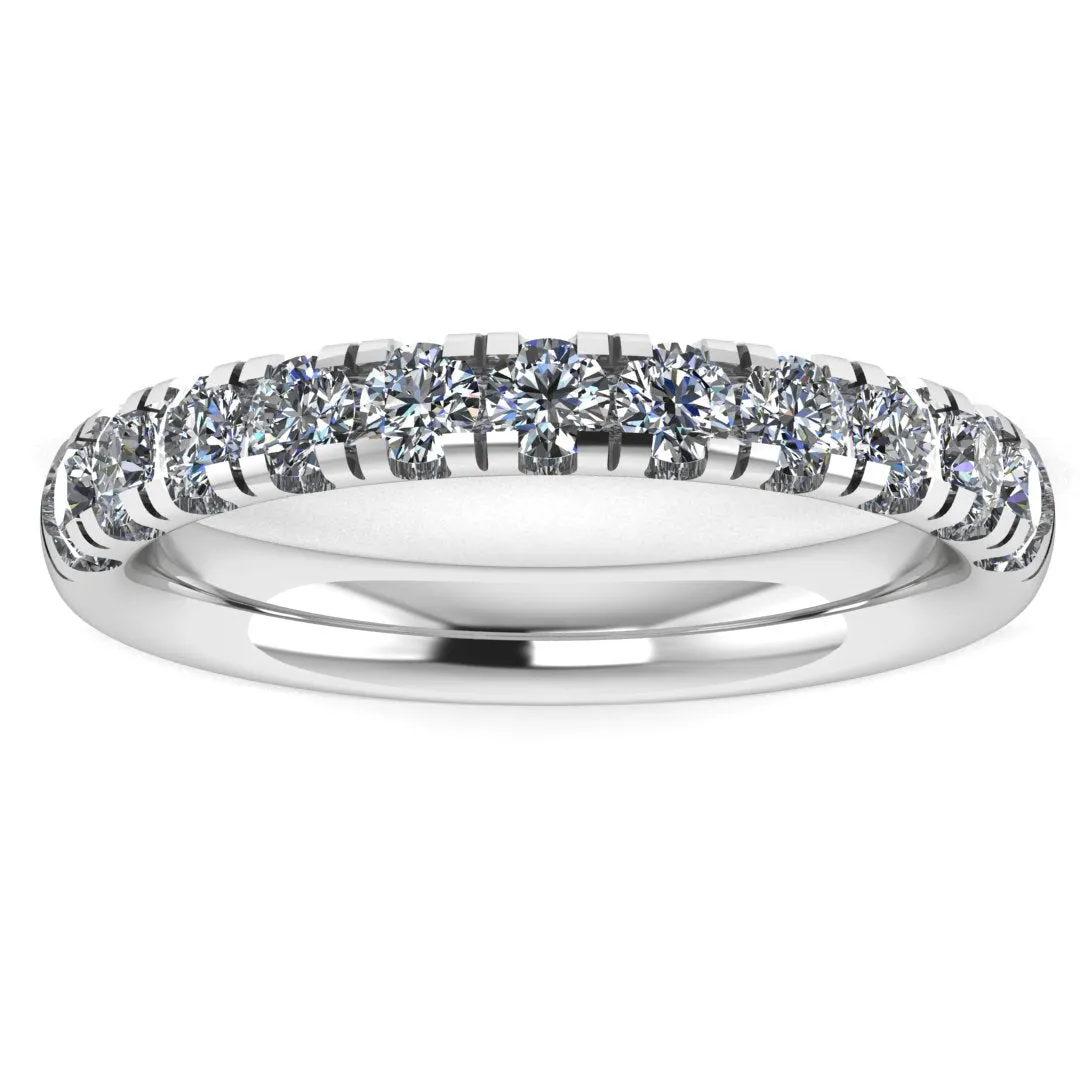 Micro Set Lab Diamond Eternity Band Wedding Ring MRB