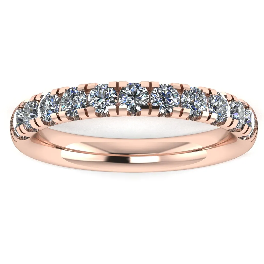 Micro Set Lab Diamond Eternity Band Wedding Ring MRB