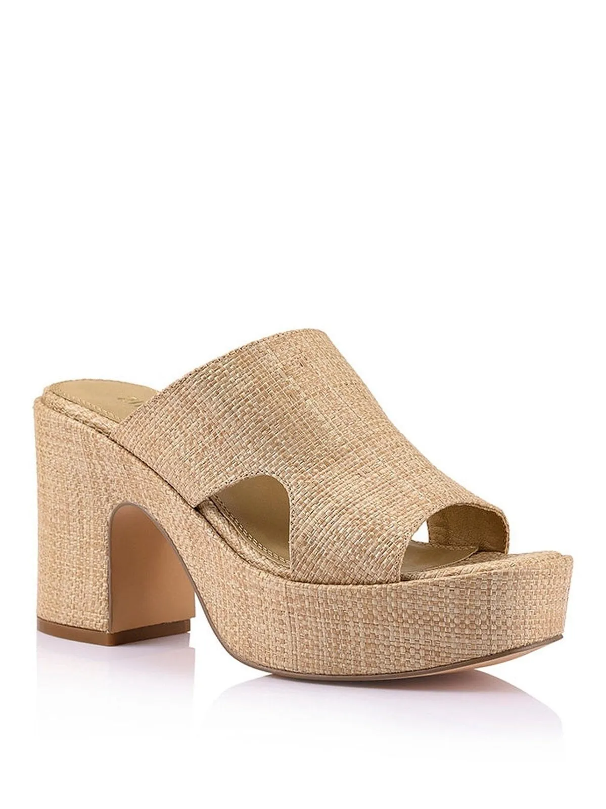 Milky Platform Sandals - Natural Raffia