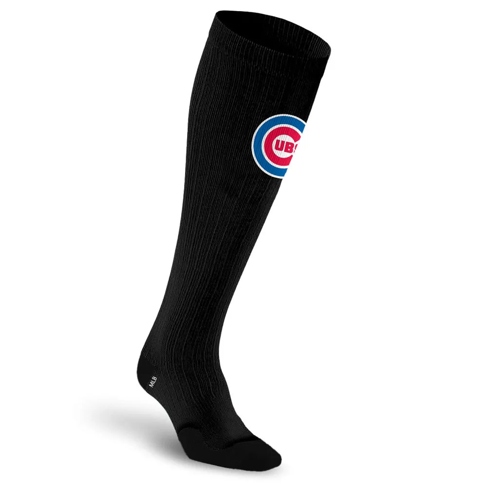 MLB Black Compression Socks, Chicago Cubs