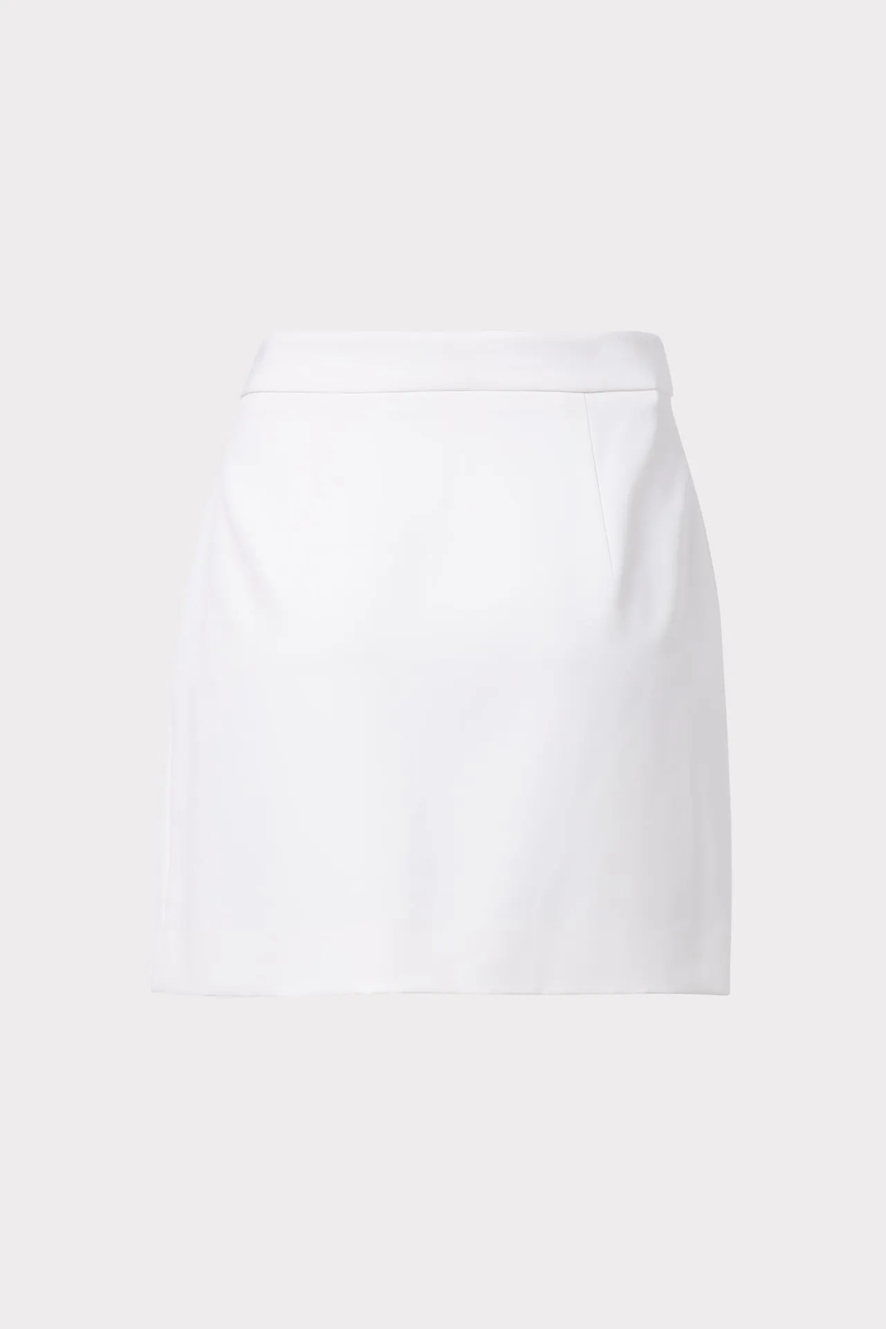 Modern Mini Cady Button Skirt