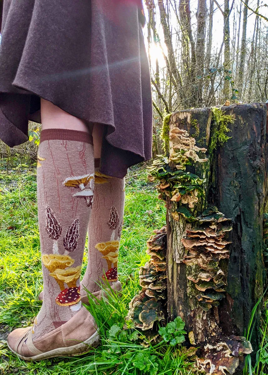 Mushroom Knee Socks