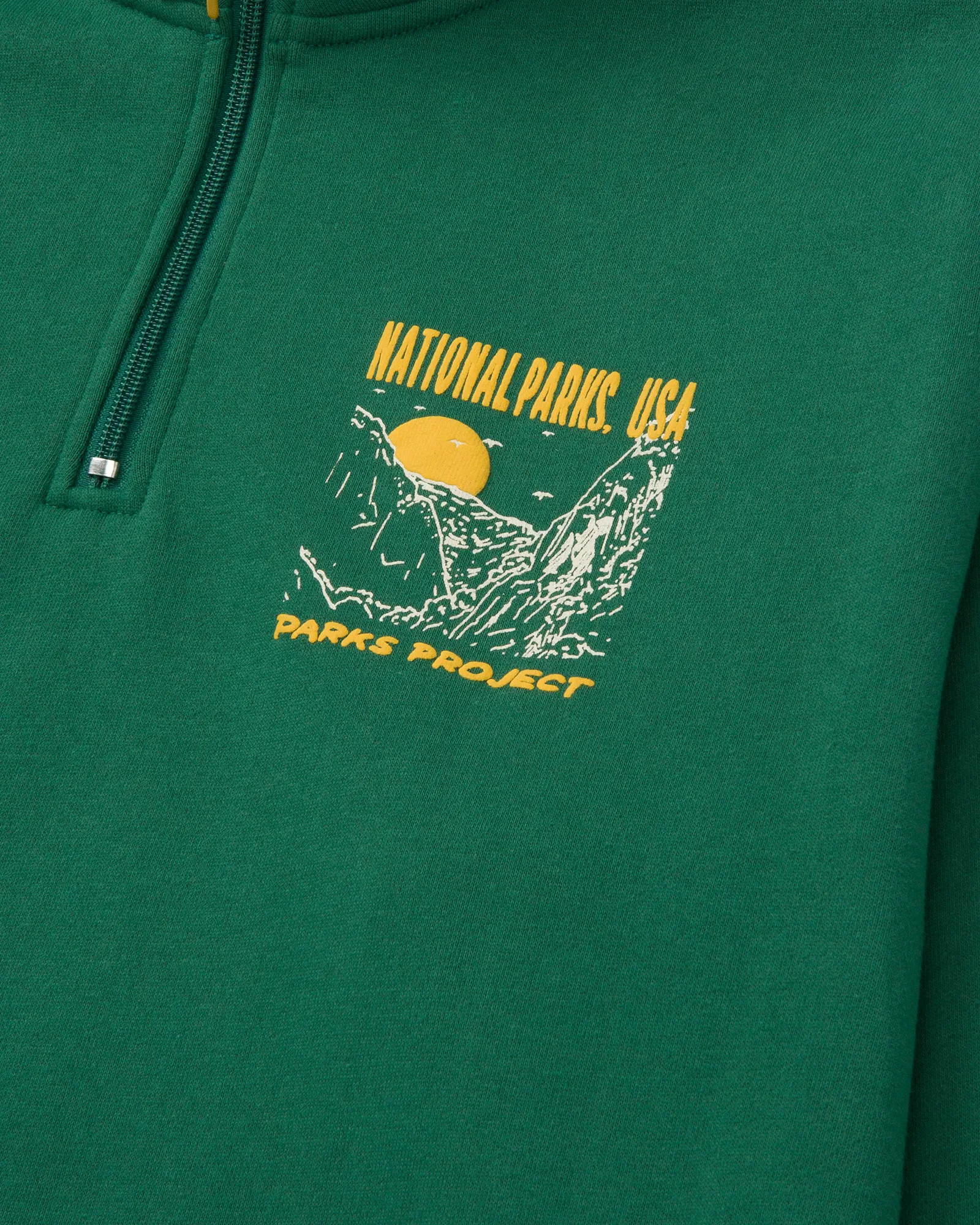 National Parks Puff Print Quarter Zip Fleece