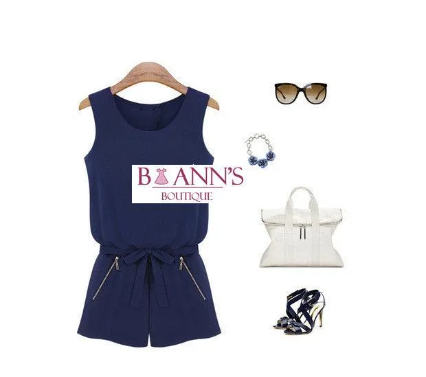 NAVY NIGHTS ROMPER