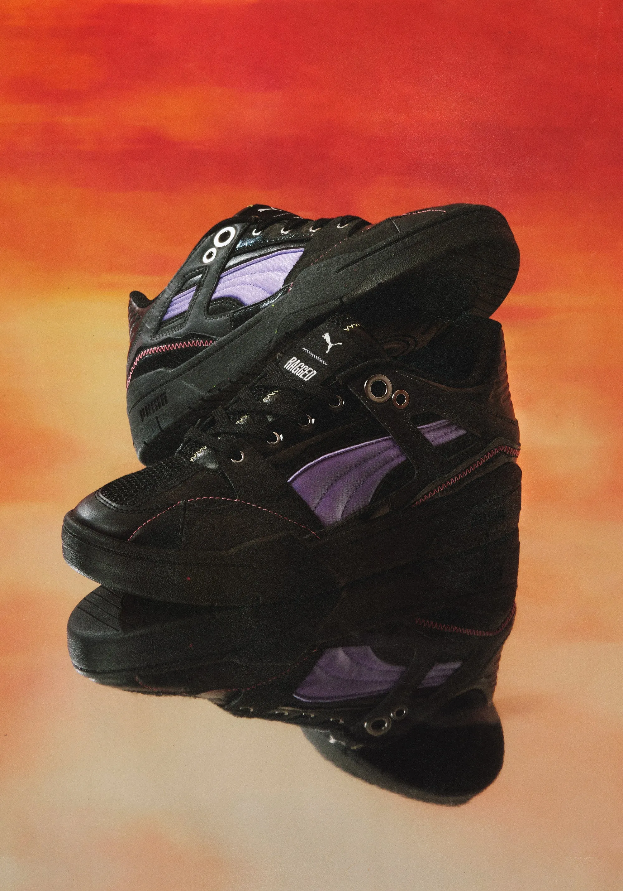 PUMA x The Ragged Priest Black & Violet Slipstream Trainer