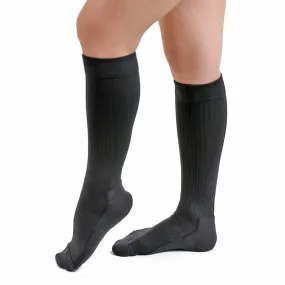 Salvere Cushion Wear, Knee High Unisex Cushion Sole Socks, Closed Toe, 20-30 mmHg