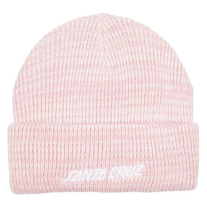 SANTA CRUZ Womens Strip Marl Beanie - pink heather