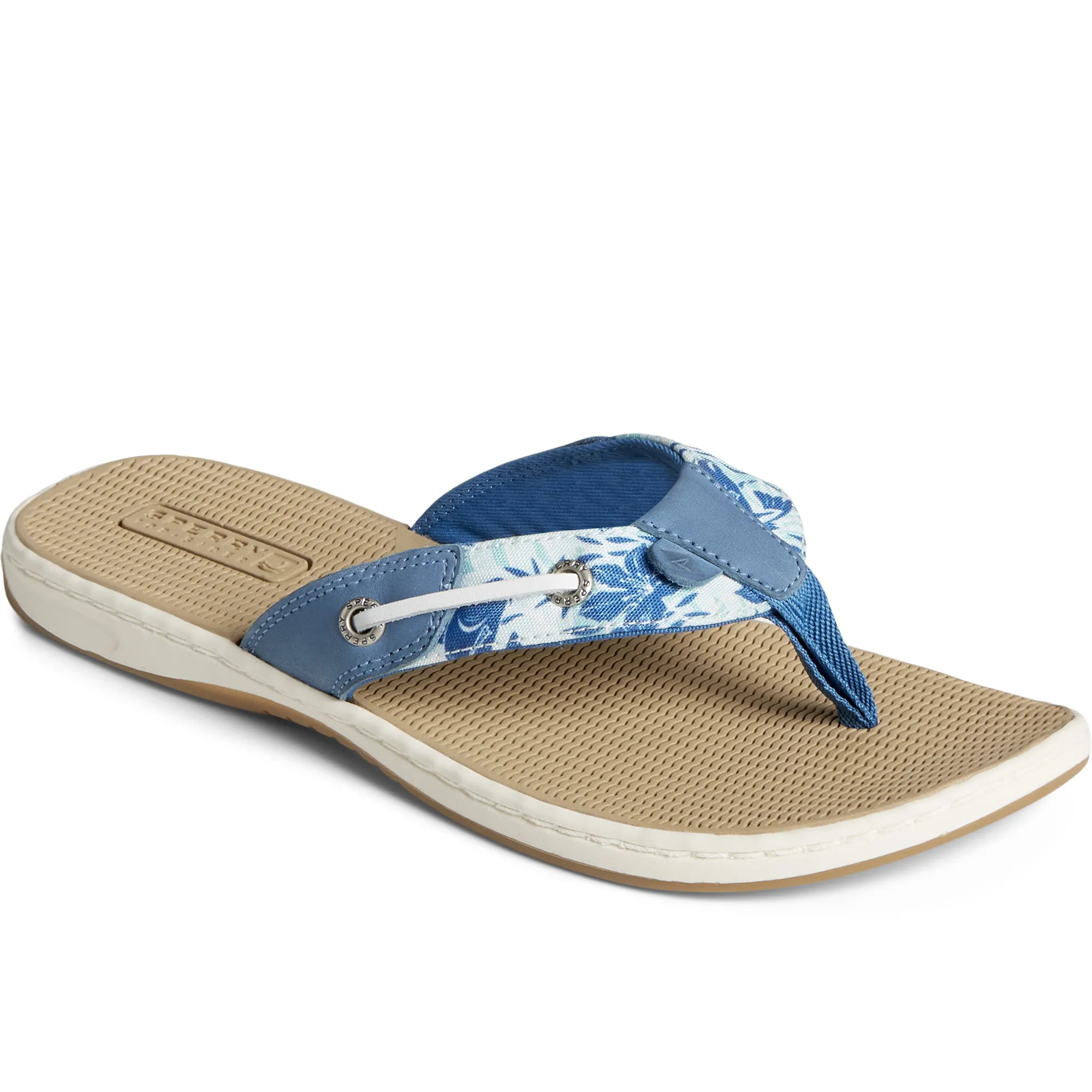 Sperry Women's Seafish Barracuda Flip Flop Sandal - Blue (STS88264)