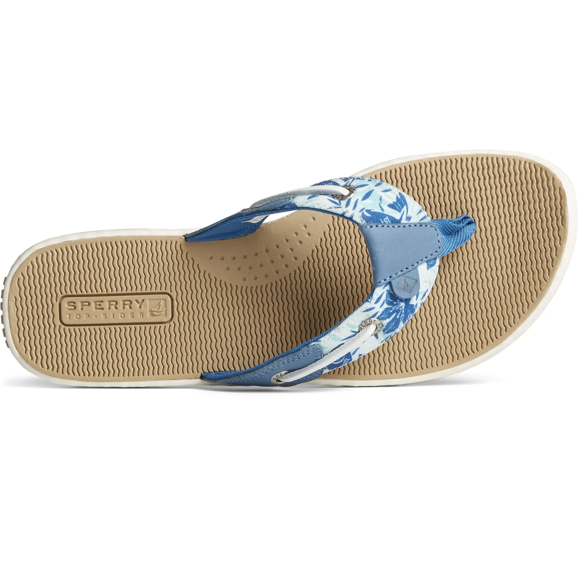 Sperry Women's Seafish Barracuda Flip Flop Sandal - Blue (STS88264)