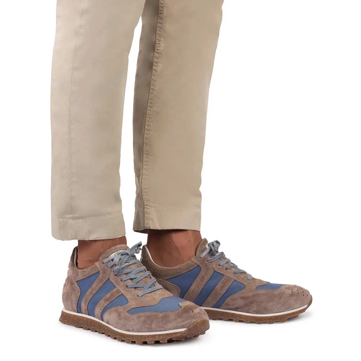 SPORT 6500<br> Taupe & light blue Sneakers