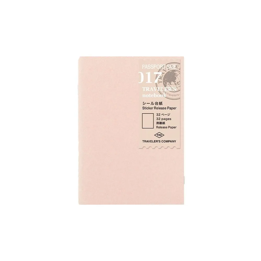 Traveler's Company - 017 Sticker Release Paper Refill (Passport)