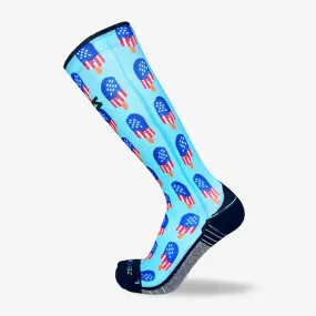 USA Ice Cream Bars Compression Socks (Knee-High)