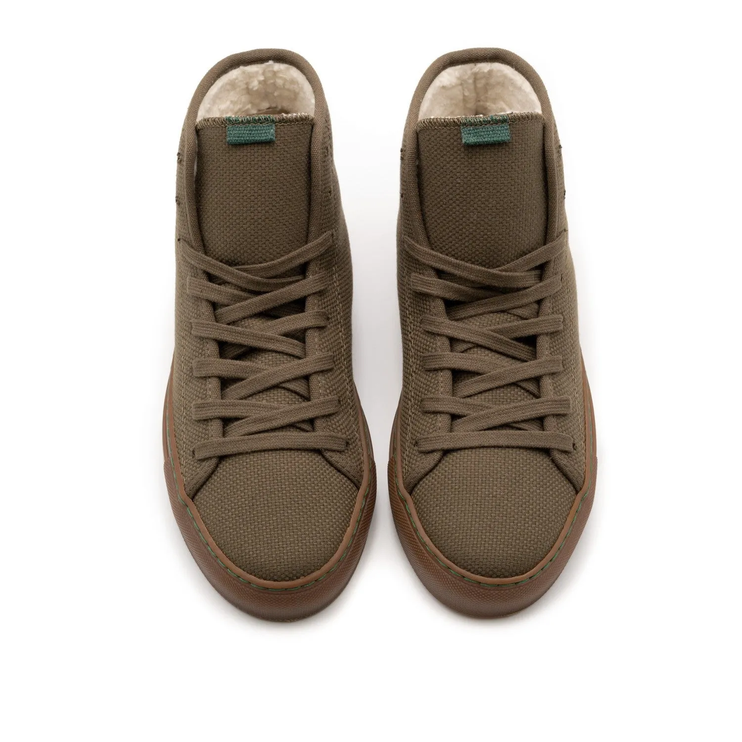 Vegan laces khaki FLA009