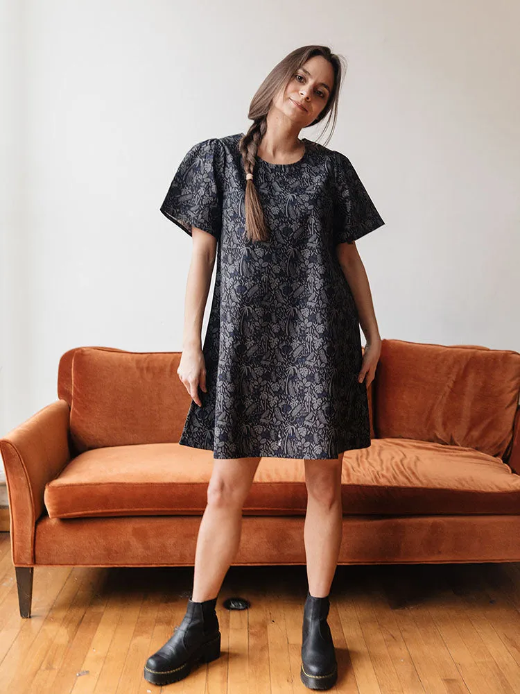 Winnie Dress - Midnight Jungle